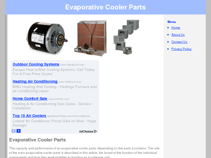 www.evaporativecoolerparts.net