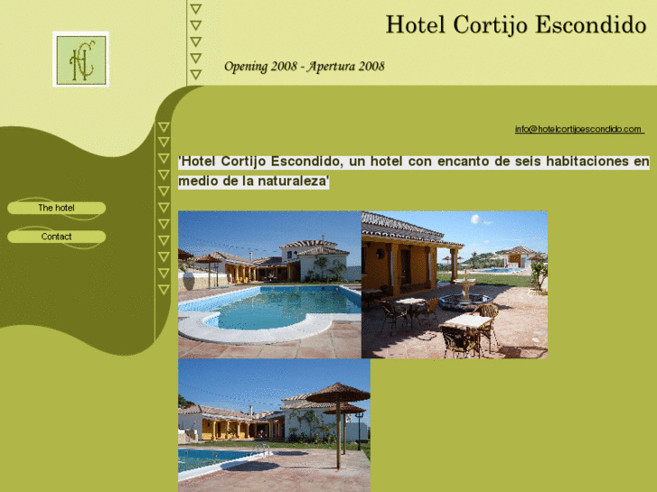 www.hotelcortijoescondido.com