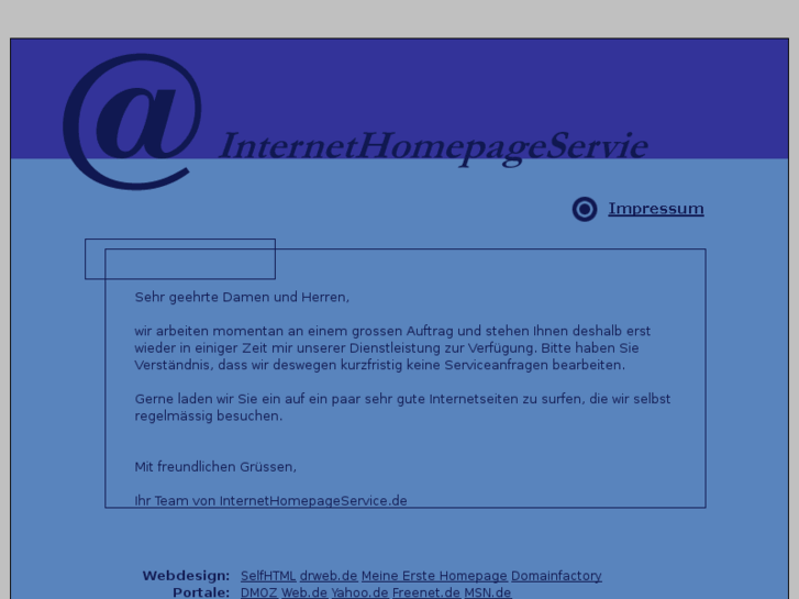 www.internethomepageservice.de