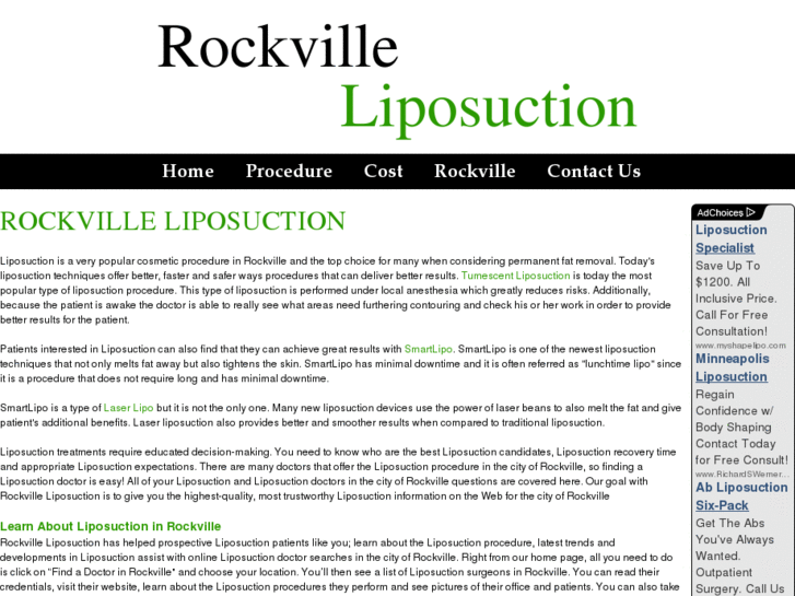 www.rockvilleliposuction.com