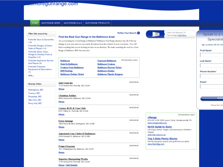 www.baltimoregunrange.com