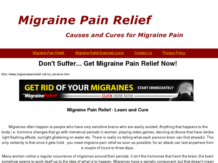 www.migrainepainrelief.net