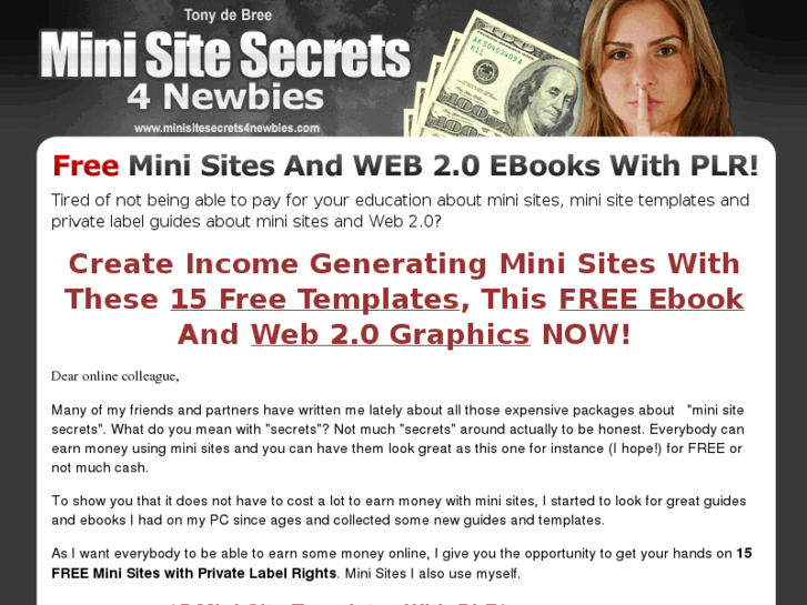 www.minisitesecrets4newbies.com