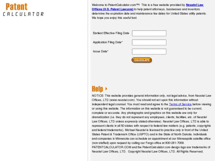 www.patentcalculator.com