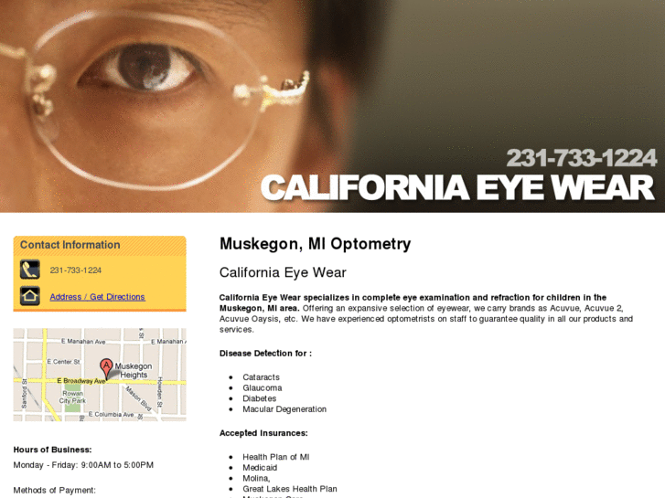 www.californiaeyewearmi.com