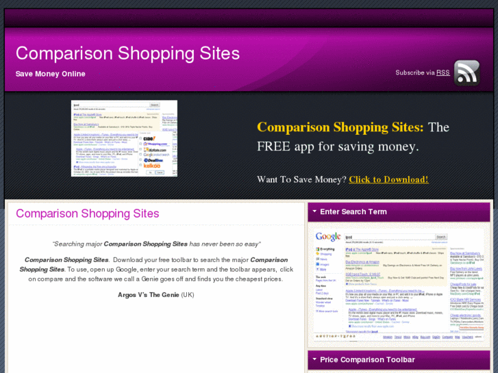 www.comparisonshoppingsites.co.uk