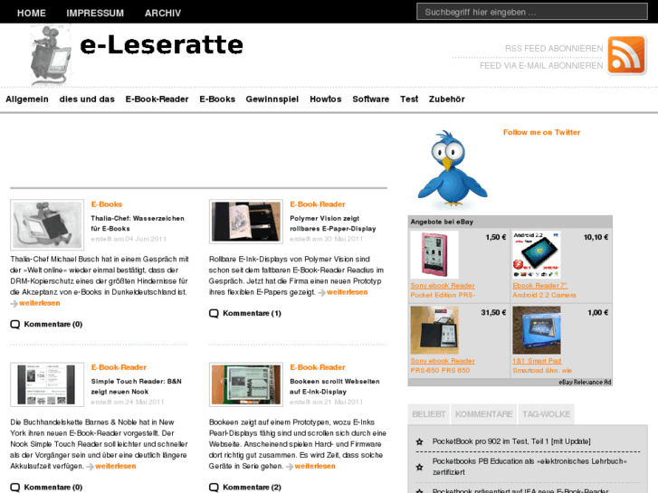 www.e-leseratte.de