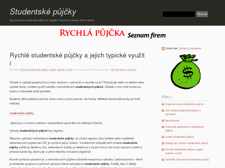 www.studentskepujcky.info