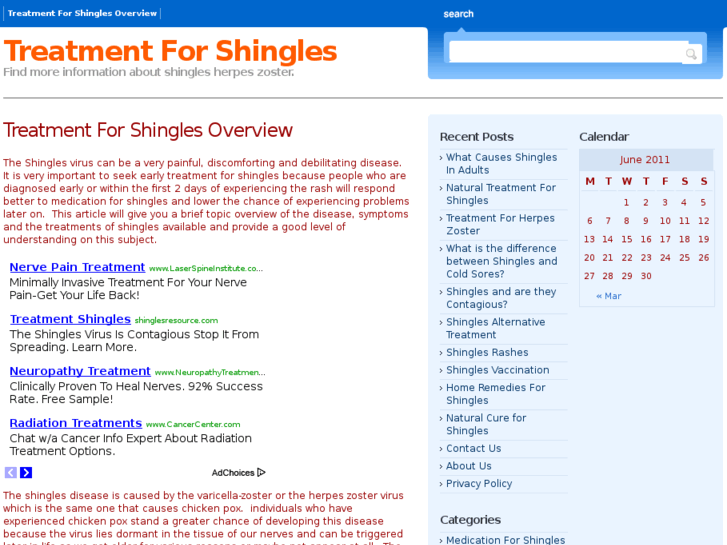 www.treatmentforshingles.org