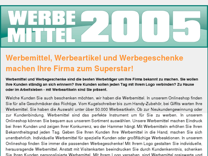 www.werbemittel-2005.de