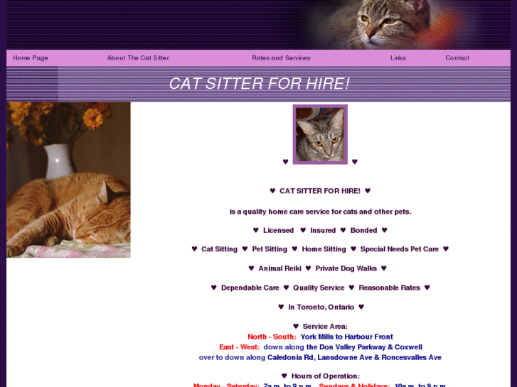 www.catsitterforhire.com