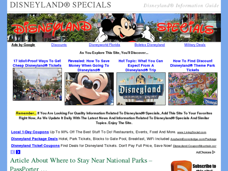 www.disneylandspecials.com