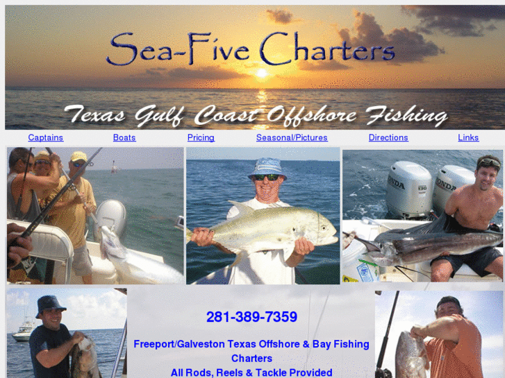 www.seafivecharters.com