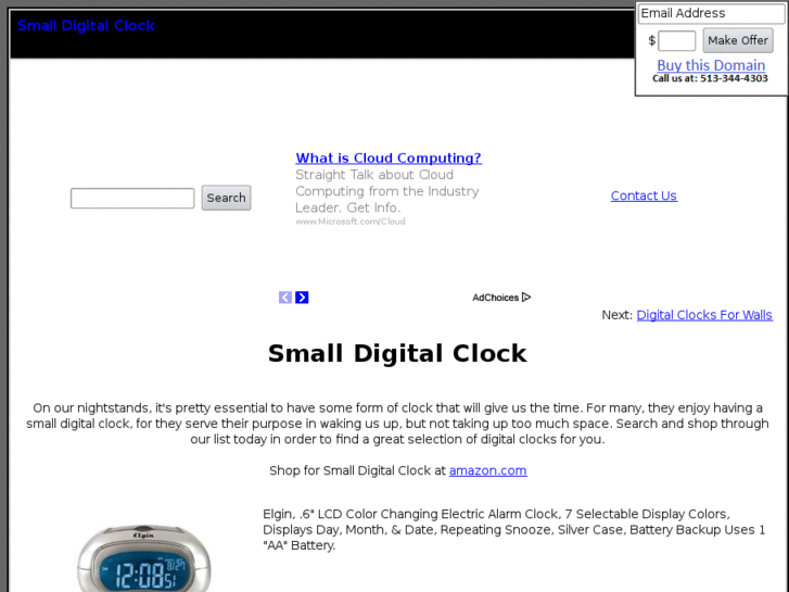 www.smalldigitalclock.com