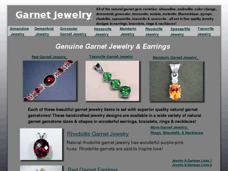 www.garnetjewelryearrings.com