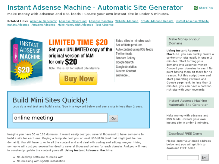 www.instantadsensemachine.com