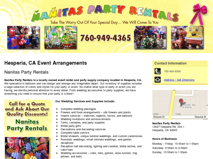 www.nanitaspartyrentals.com