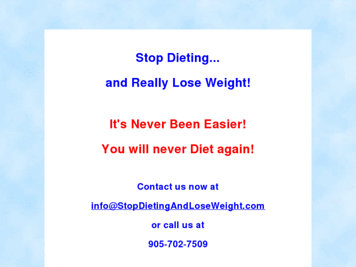 www.stopdietingandloseweight.com