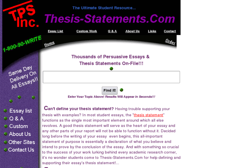 www.thesis-statements.com