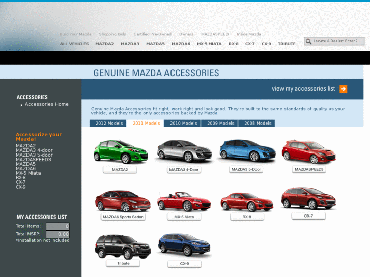 www.mazdadealeraccessories.com