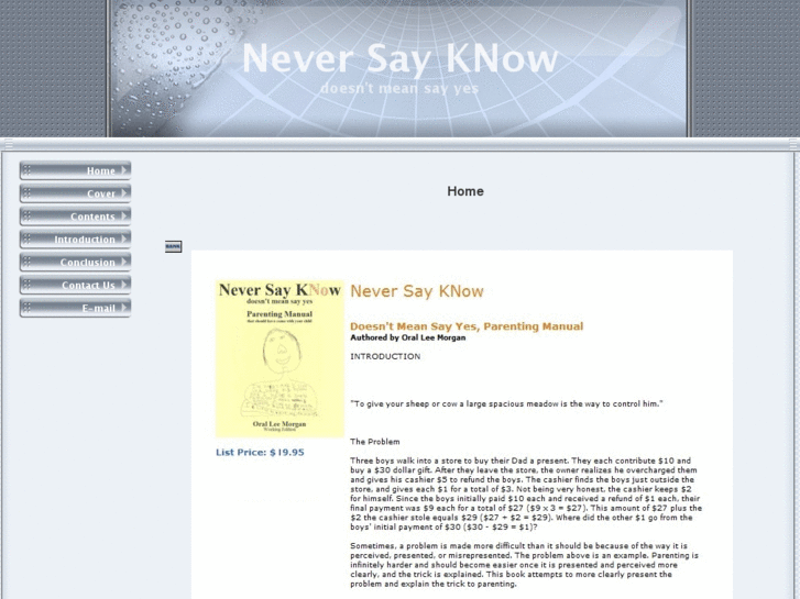 www.neversayknow.com