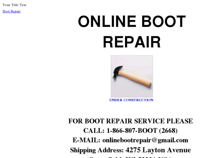 www.onlinebootrepair.com