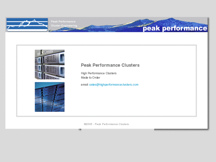 www.peakperformanceclusters.com