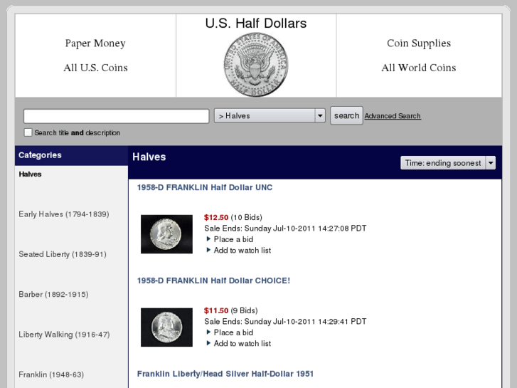 www.halfdollars.us