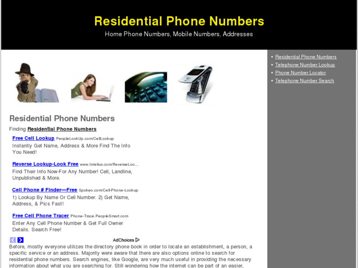 www.residentialphonenumbers.org