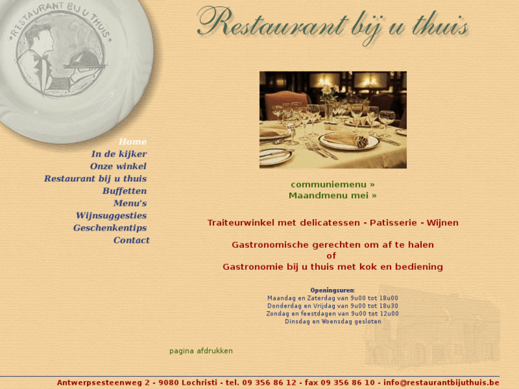 www.restaurantbijuthuis.be