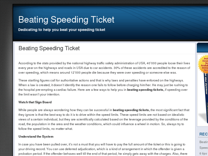 www.beatingspeedingticket.net