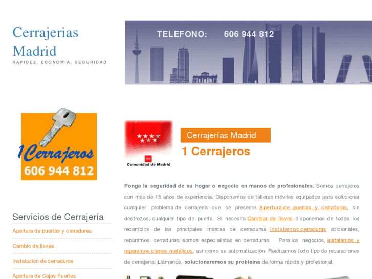 www.cerrajeriasmadrid.es