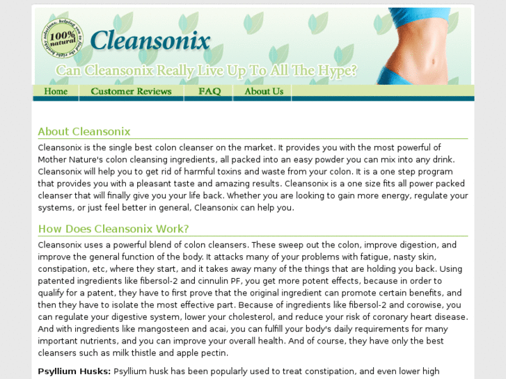www.cleansonix.net