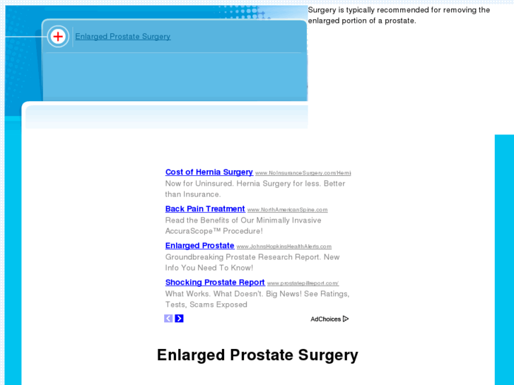 www.enlargedprostatesurgery.com