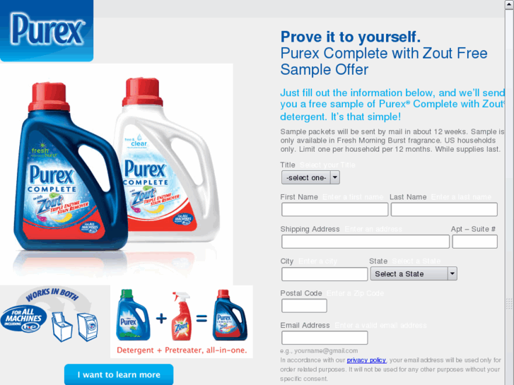 www.freesample-purex.com