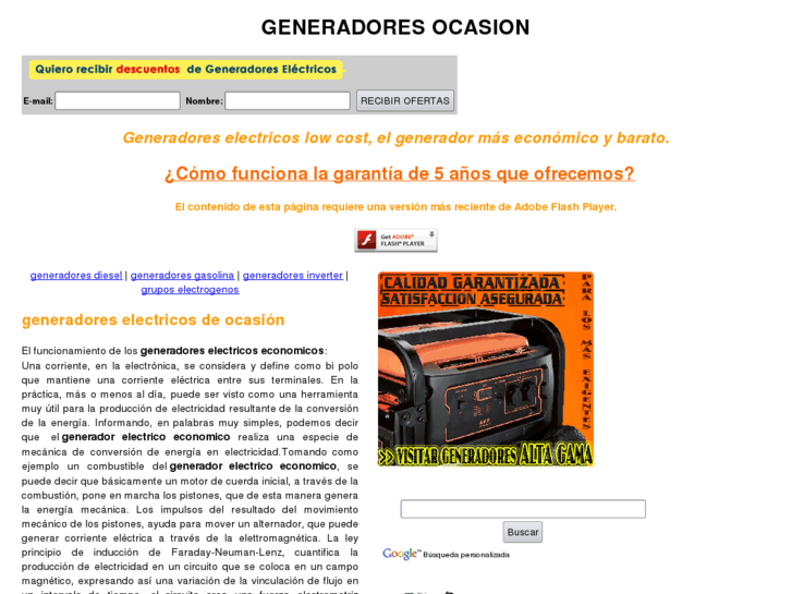 www.generadoresocasion.es