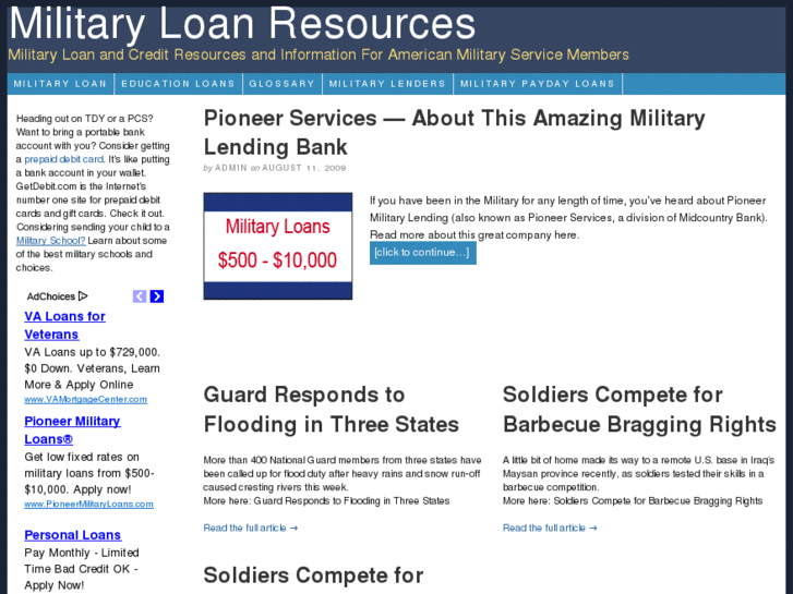 www.militaryloanresources.com