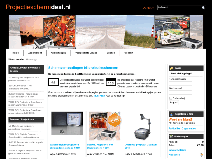 www.projectieschermdeal.nl