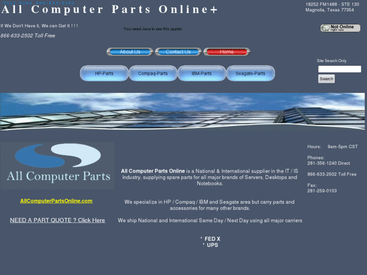 www.allcomputerpartsonline.com
