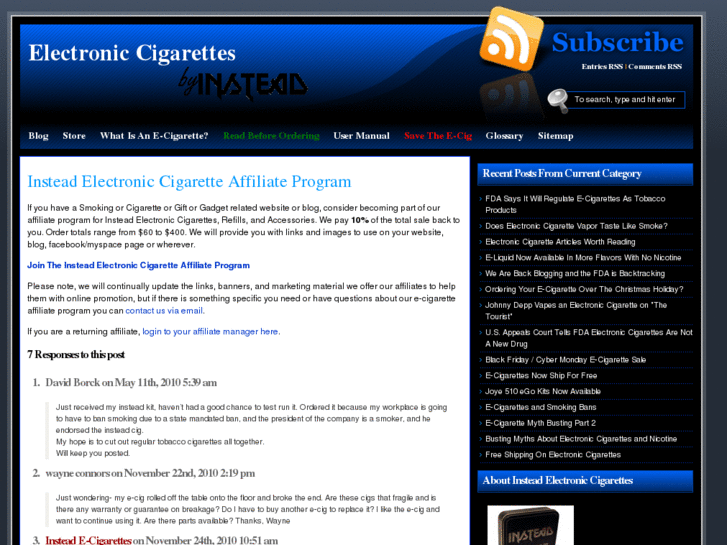 www.electroniccigaretteaffiliate.com