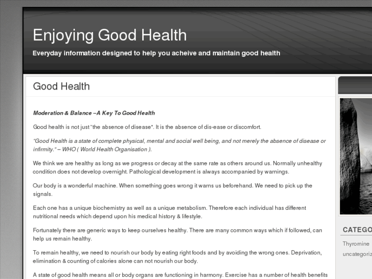 www.enjoyinggoodhealth.com