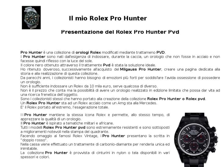 www.ilrolexprohunter.com