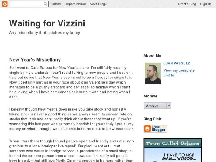 www.waitingforvizzini.com