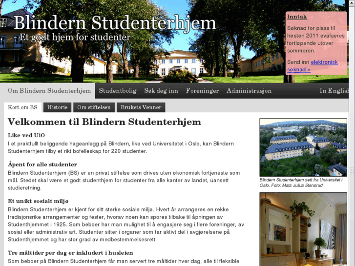 www.blindern-studenterhjem.no