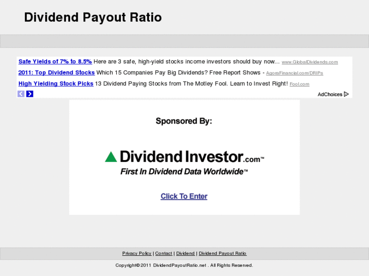 www.dividendpayoutratio.net