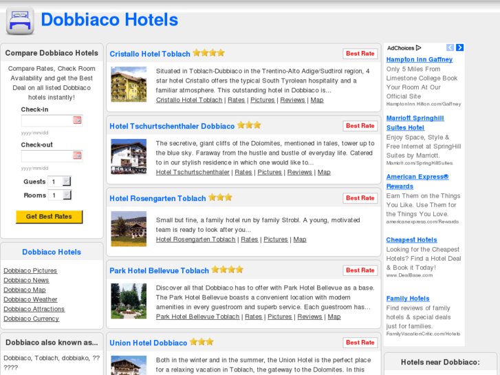 www.dobbiacohotels.com