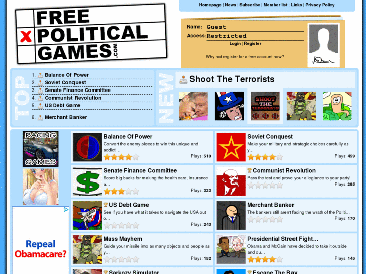 www.freepoliticalgames.com