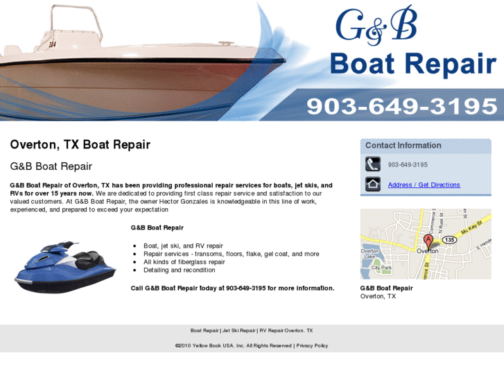 www.gandbboatrepairofeasttexas.com