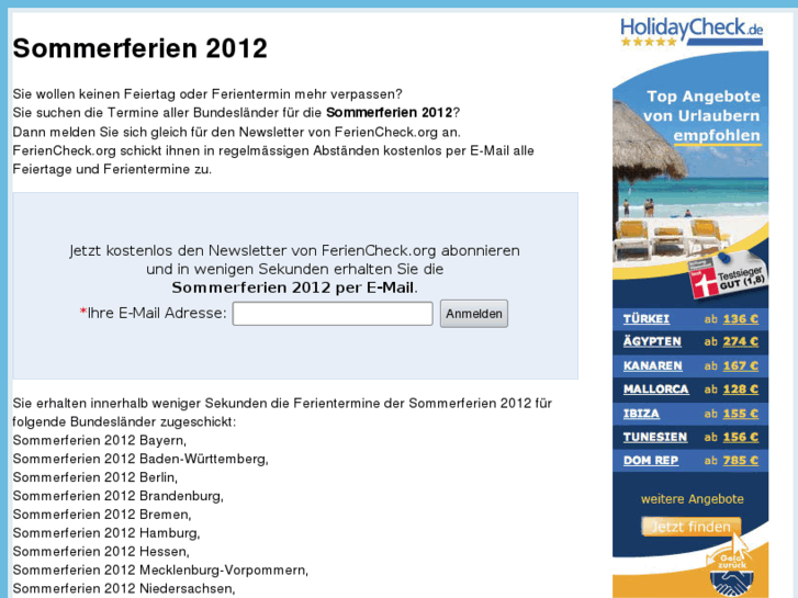 www.sommerferien2012.de