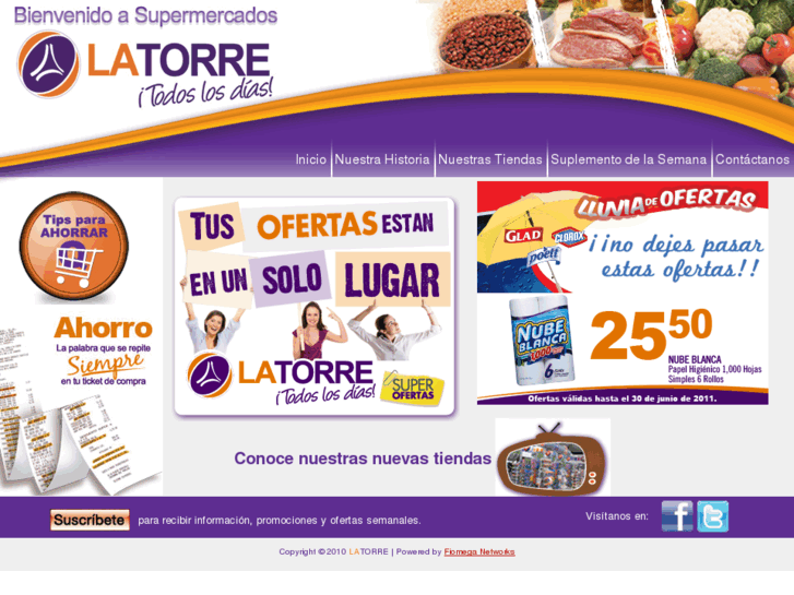 www.supermercadoslatorre.com